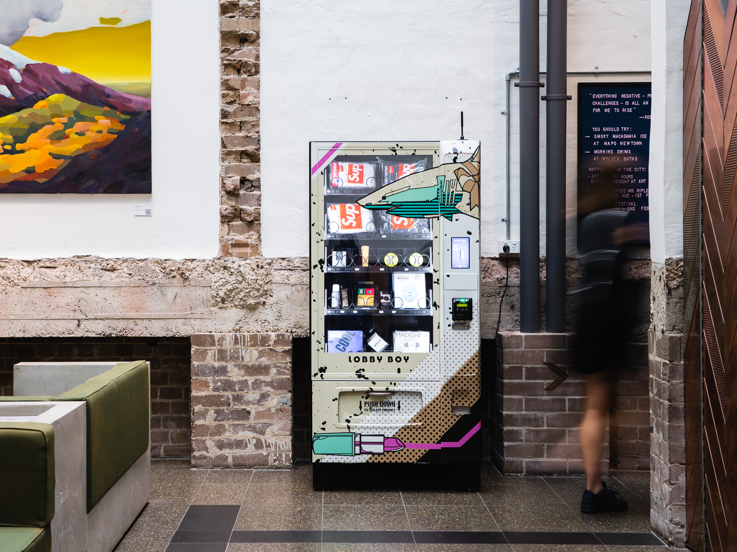 Lobby Boy Vending Machine